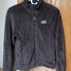Fuzzy North Face jacket